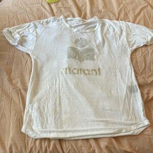Isabel Marant Etoile Linen graphic tee